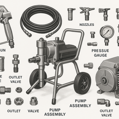 Collection image for: KMC airless spraying machines spare parts