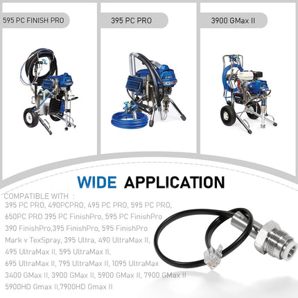 Airless sprayer pressure transducer