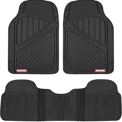 All Weather Rubber Car Floor Mats - 3 Piece Floor Mats