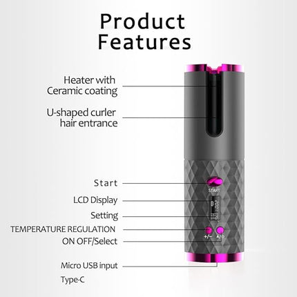 Cordless Auto Hair Curler