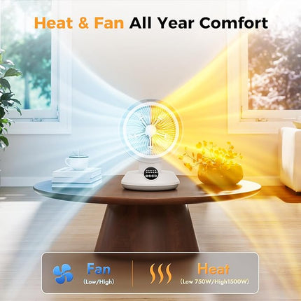 2-in-1 Heater Fan Combo
