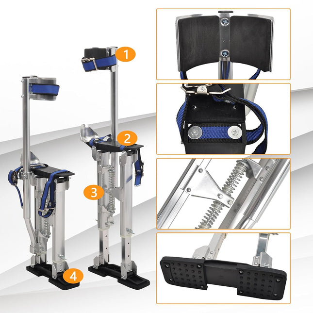 Silver Drywall Stilts