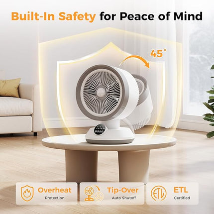 2-in-1 Heater Fan Combo