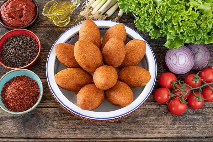 Kibbeh Rolls Maker Mold Meatball Mold Processor Manual Meatloaf Maker Press Tool DIY Upgrade 4 Grids 7cm Large Size Homemade Meat Maker Kitchen Accessories