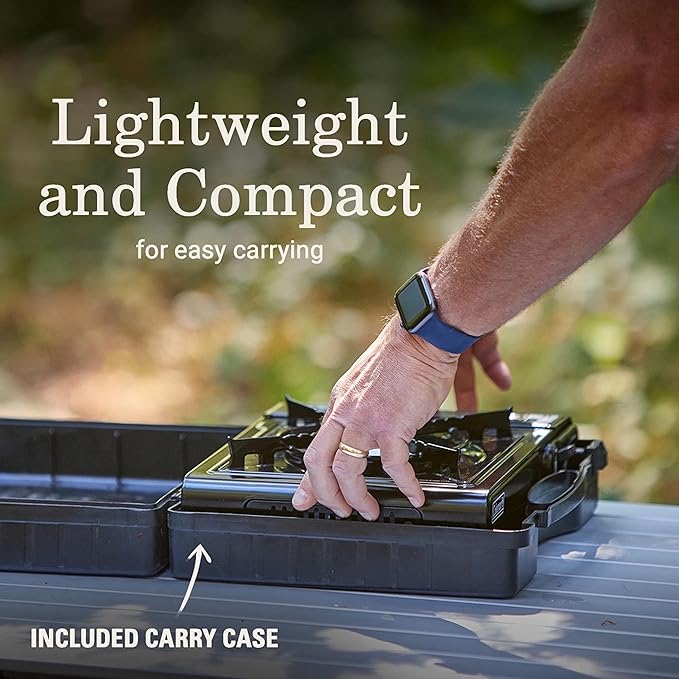 Coleman Classic 1-Burner Butane Stove, Portable Camping Cooktop with Carry Case & InstaStart Ignition, Adjustable Burner with 7650 BTUs of Power for Camping, Grilling, Tailgating, & More