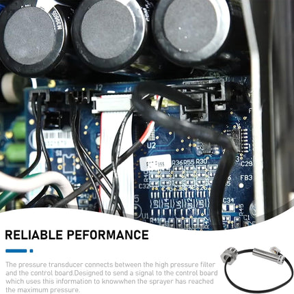 Airless sprayer pressure transducer
